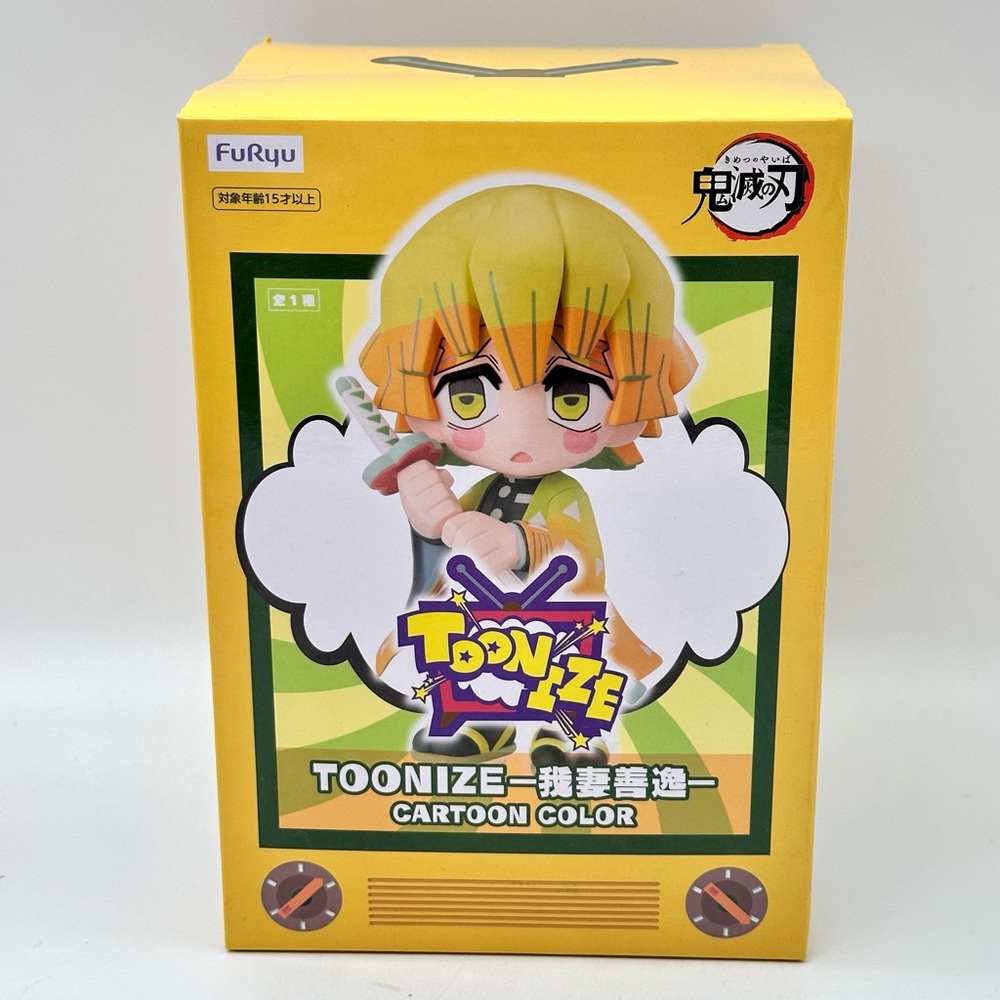 Zenitsu Agatsuma [Cartoon Color]: FuRyu Demon Slayer Toonize Statue Figurine